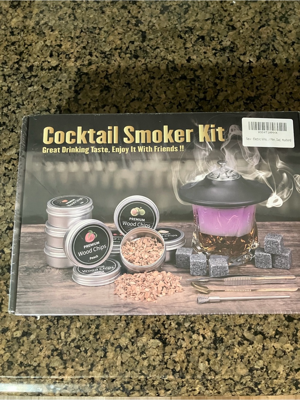 Cocktail Smoker Kit with Purple Smoker Dome - Premium Wood Chips Included